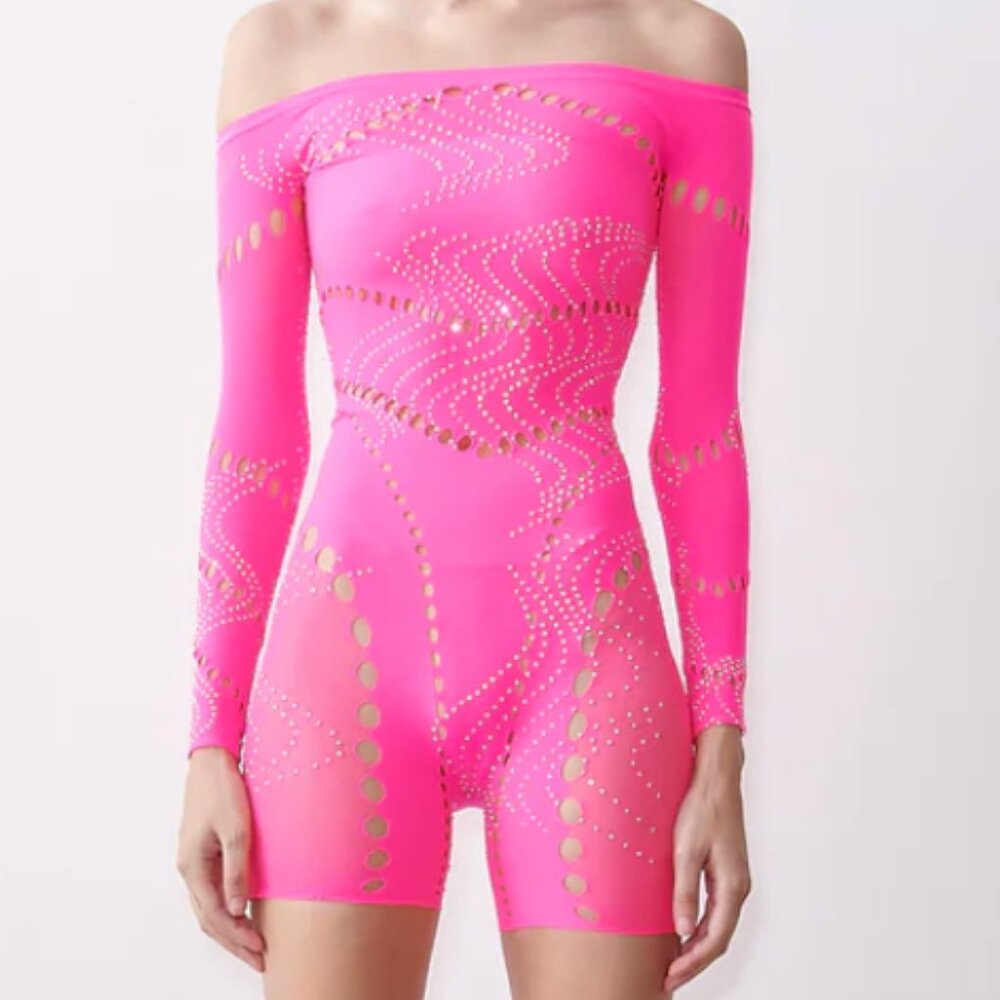 Poster Girl Sonya Jumpsuit Shocking Pink